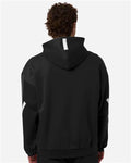 Adidas AT220 Men's Z.N.E Full-Zip Hooded Sweatshirt - Black/ White - model back