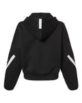 Adidas AT221 Women's Z.N.E Full-Zip Hooded Sweatshirt - Black/ White - back