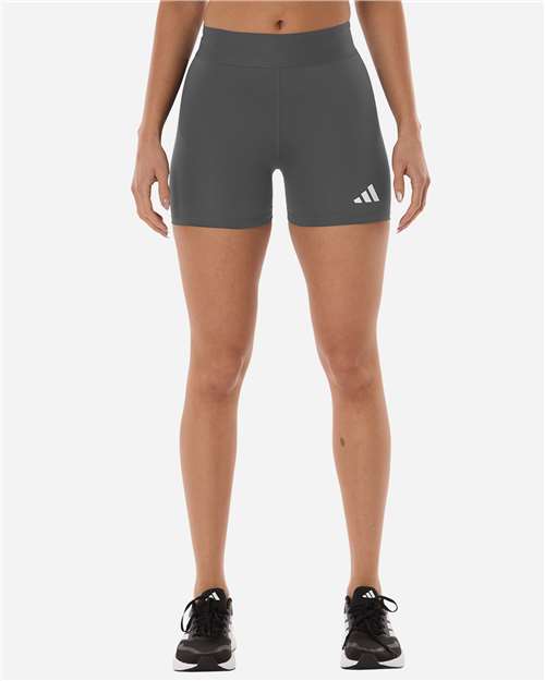 Adidas AT310 Women's Techfit Compression Shorts - Team Grey Four - model front