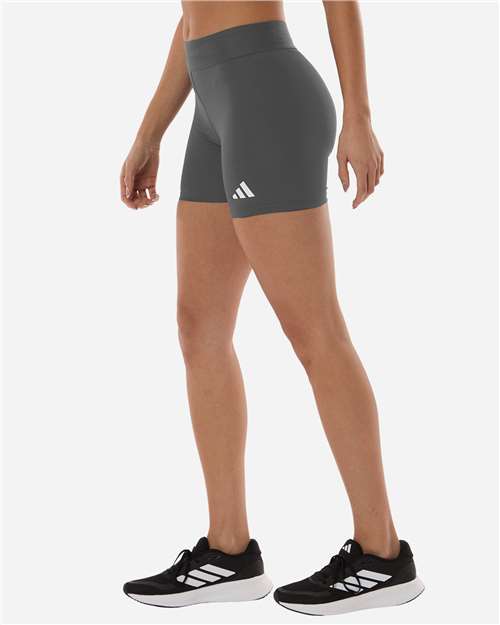Adidas AT310 Women's Techfit Compression Shorts - Team Grey Four - model side