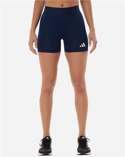Adidas AT310 Women's Techfit Compression Shorts - Team Navy Blue - model front