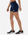 Adidas AT310 Women's Techfit Compression Shorts - Team Navy Blue - model side