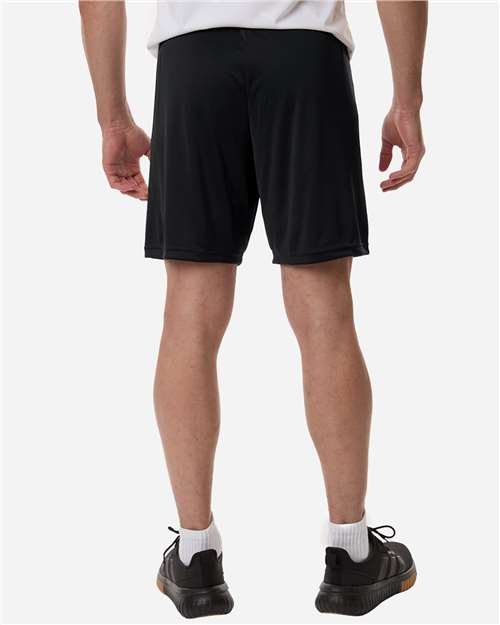 Adidas AT315 Men's Entrada 26 Shorts - Black/ White - model back
