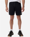 Adidas AT315 Men's Entrada 26 Shorts - Black/ White - model front