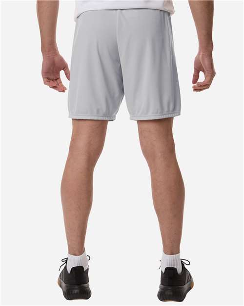 Adidas AT315 Men's Entrada 26 Shorts - Team Light Grey/ White - model back