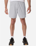 Adidas AT315 Men's Entrada 26 Shorts - Team Light Grey/ White - model front