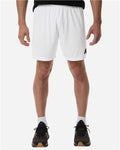 Adidas AT315 Men's Entrada 26 Shorts - White/ Black - model front