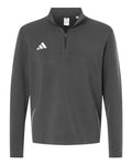 Adidas AT400 Men's 3-Stripes Quarter-Zip Pullover - Team Grey Four/ White - front
