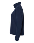 Adidas AT401 Women's 3-Stripes Quarter-Zip Pullover - Team Navy Blue/ White - side