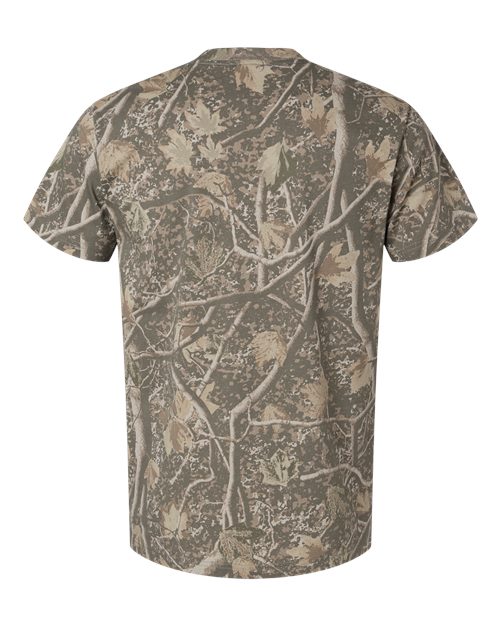 Independent Trading Co. PRM180PT Unisex Premium T-Shirt - Deadwood Tree Camo - back