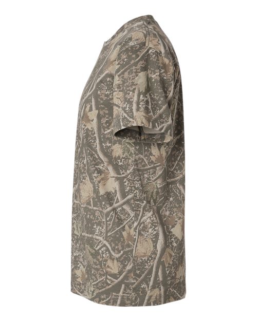 Independent Trading Co. PRM180PT Unisex Premium T-Shirt - Deadwood Tree Camo - side