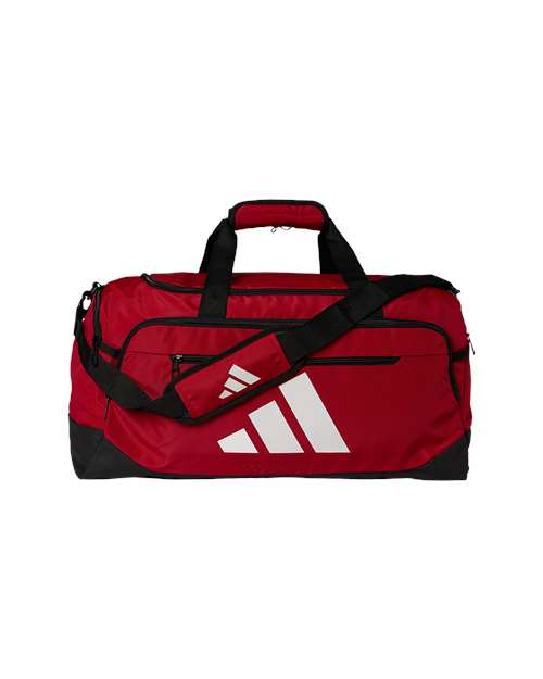 Adidas AB602 Defender 5 Medium Duffel Bag - Team Power Red/ White - front