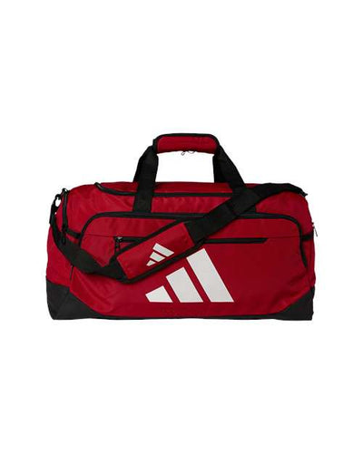 Adidas AB602 Defender 5 Medium Duffel Bag - Team Power Red/ White - front