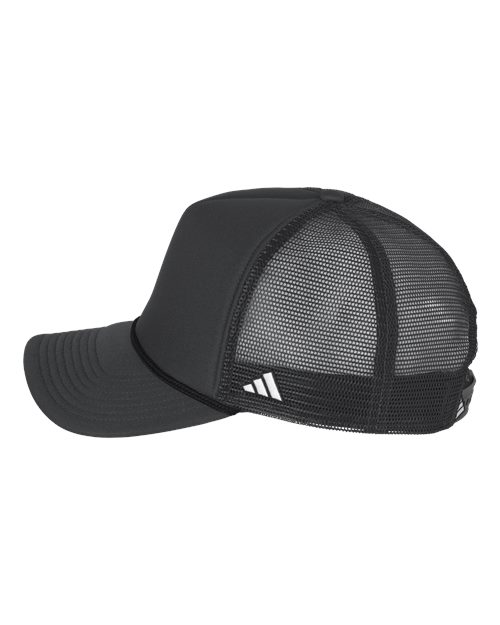 Adidas AH608 Fundamental Dispatch Trucker Cap - Team Dark Grey/ Black/ White - side