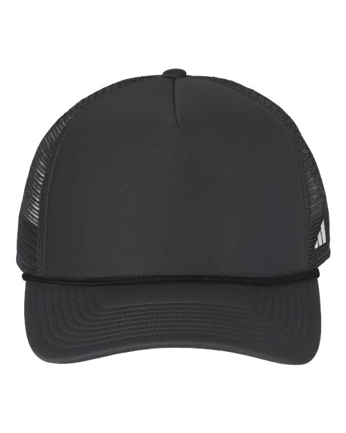 Adidas AH608 Fundamental Dispatch Trucker Cap - Team Dark Grey/ Black/ White - front