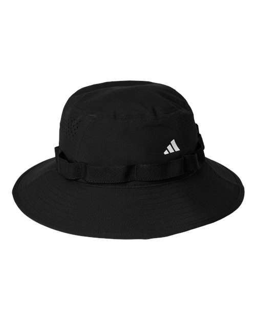 Adidas AH610 Fundamental Victory Bucket Hat - Black/ White - front