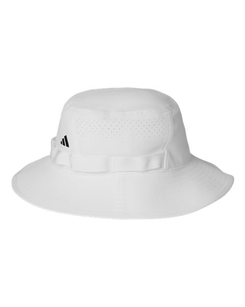 Adidas AH610 Fundamental Victory Bucket Hat - White/ Black - side