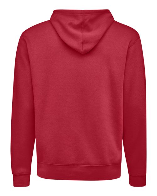J. America 8720 Unisex BTB Fleece Hooded Sweatshirt - Cardinal - back