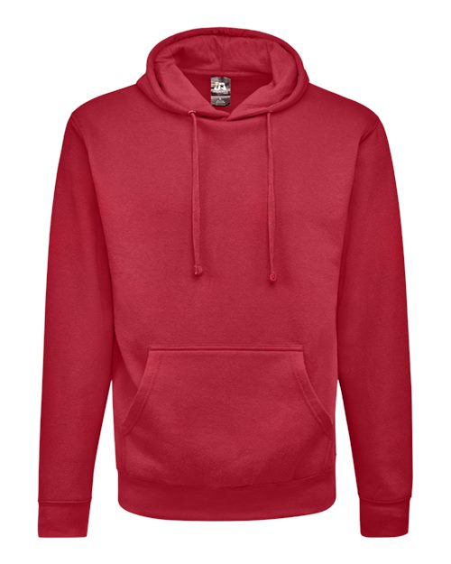 J. America 8720 Unisex BTB Fleece Hooded Sweatshirt - Cardinal - front