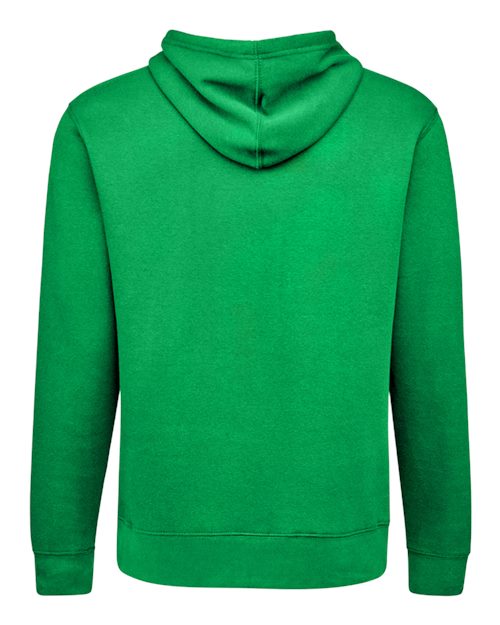 J. America 8720 Unisex BTB Fleece Hooded Sweatshirt - Kelly - back
