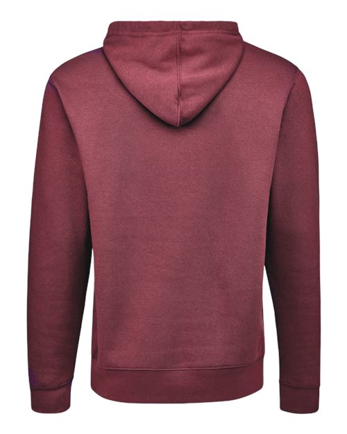 J. America 8720 Unisex BTB Fleece Hooded Sweatshirt - Maroon - back