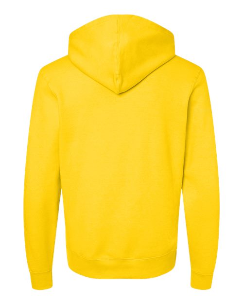 J. America 8720 Unisex BTB Fleece Hooded Sweatshirt - Maize - back