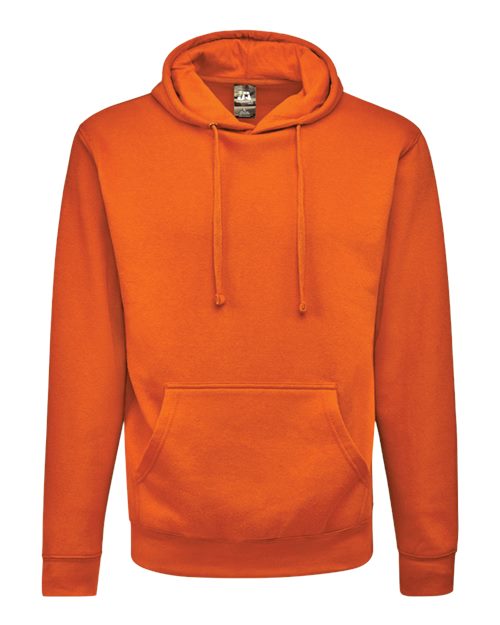 J. America 8720 Unisex BTB Fleece Hooded Sweatshirt - Orange - front