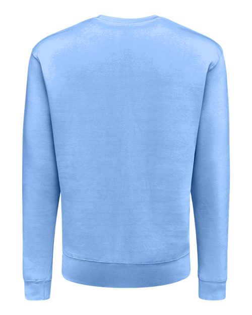 J. America 8721 Unisex BTB Fleece Crewneck Sweatshirt - Carolina Blue - back