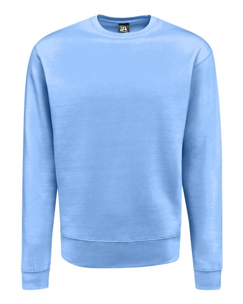 J. America 8721 Unisex BTB Fleece Crewneck Sweatshirt - Carolina Blue - front