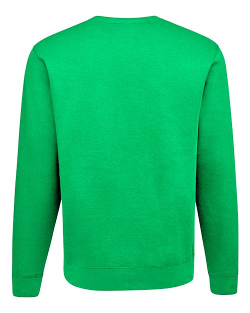 J. America 8721 Unisex BTB Fleece Crewneck Sweatshirt - Kelly - back