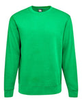 J. America 8721 Unisex BTB Fleece Crewneck Sweatshirt - Kelly - front
