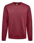 J. America 8721 Unisex BTB Fleece Crewneck Sweatshirt - Maroon - front