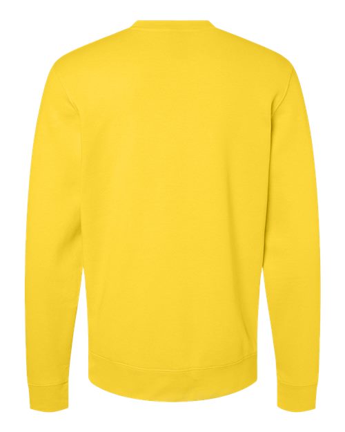 J. America 8721 Unisex BTB Fleece Crewneck Sweatshirt - Maize - back
