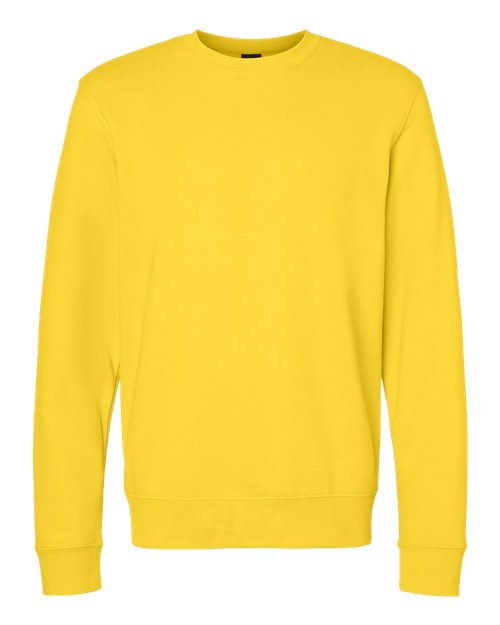 J. America 8721 Unisex BTB Fleece Crewneck Sweatshirt - Maize - front