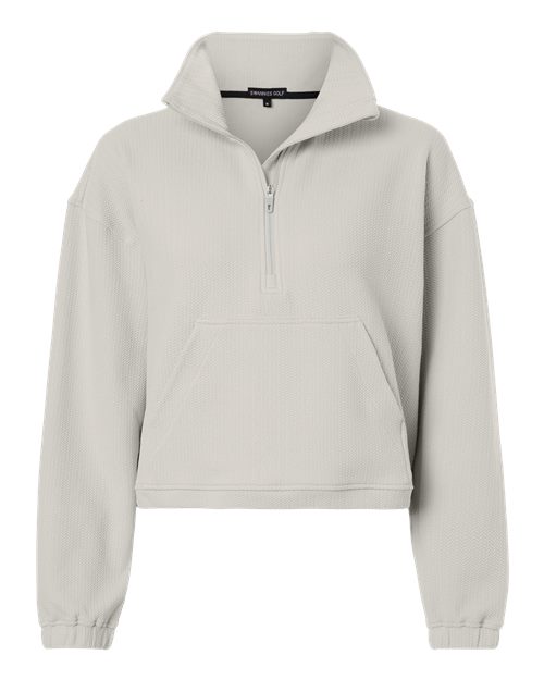 Swannies SWKL400L Women's Kenna Quarter-Zip Pullover - Glacier - front