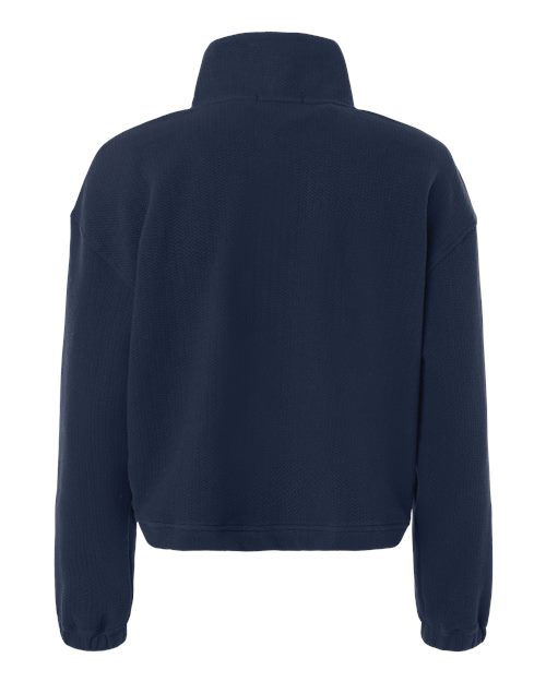 Swannies SWKL400L Women's Kenna Quarter-Zip Pullover - Navy - back