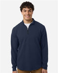 Swannies SWL500 Men's Luke Quarter-Zip Pullover - Navy - model front