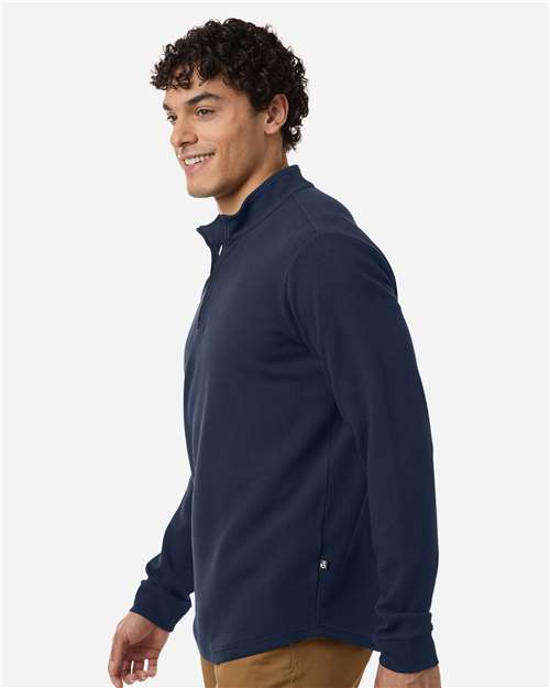 Swannies SWL500 Men's Luke Quarter-Zip Pullover - Navy - model side
