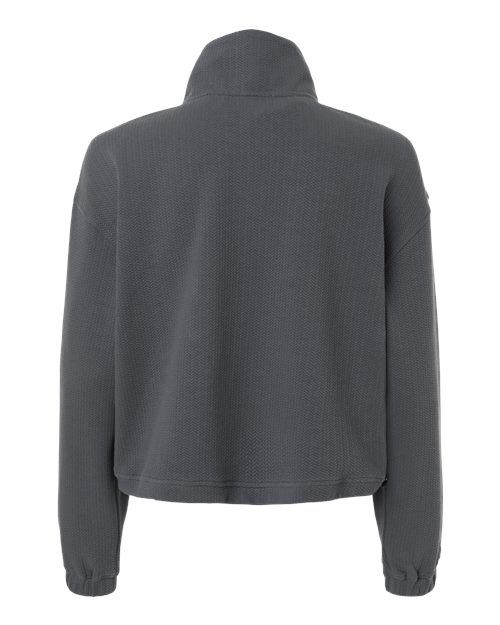 Swannies SWKL400L Women's Kenna Quarter-Zip Pullover - Graphite - back