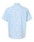HUK H1500220 Men's Tidepoint Printed Short Sleeve Shirt - Coastal Drift - back
