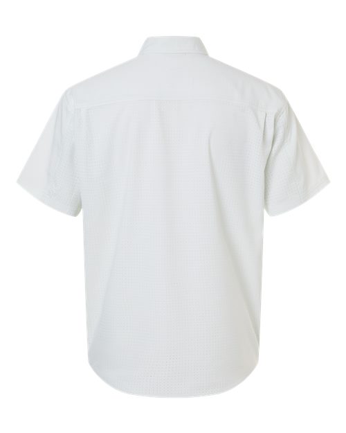 HUK H1500220 Men's Tidepoint Printed Short Sleeve Shirt - Pale Algae - back