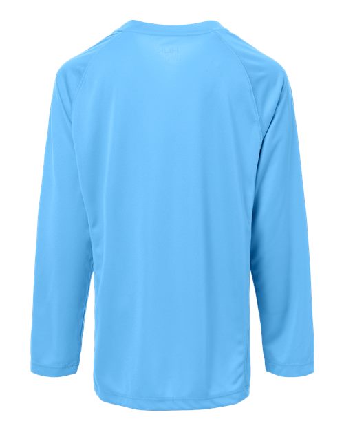 HUK H712L004 Youth Pursuit Long Sleeve T-Shirt - Marolina Blue - back