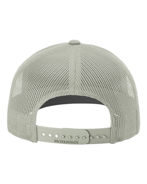 Richardson 112 Snapback Trucker Cap - Quarry/ Quarry - back