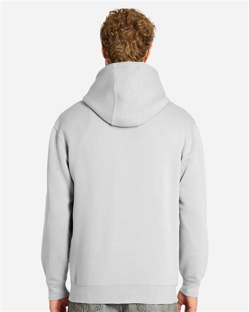 Lane Seven LS14001 Unisex Premium Hoodie Sweatshirt - Dove Grey - model back
