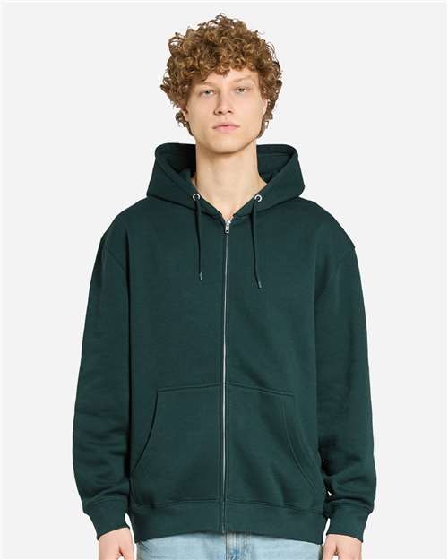 Lane Seven LS14003 Unisex Premium Full-Zip Hoodie Sweatshirt - Sports Green - model front