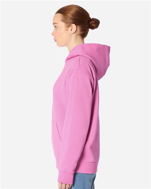 Lane Seven LS16001 Unisex Urban Hoodie Sweatshirt - Fuchsia Pink - model side