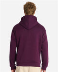 Lane Seven LS16001 Unisex Urban Hoodie Sweatshirt - Mauve Wine - model back