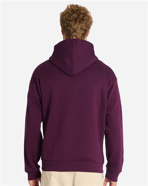 Lane Seven LS16001 Unisex Urban Hoodie Sweatshirt - Mauve Wine - model back