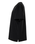 Hanes HMB000 Men's V-Neck Pocket Scrub Top - Black - side