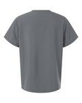 Hanes HMB000 Men's V-Neck Pocket Scrub Top - Grey - back